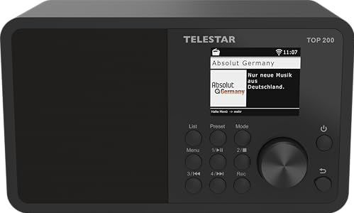 Telestar - TOP 200 - DAB+ - Internetradio - FM - Zwart - Bluetooth 5.3