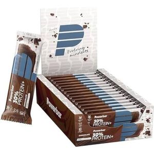 Powerbar Protein Plus 30% chocolade 15x55g - Eiwitrijke reep + wei- en caseÃ¯ne-eiwit