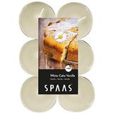 SPAAS 12 Maxi Theelichten Geur, ± 10 uur - White cake vanilla