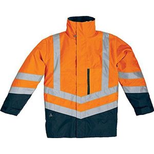 Deltaplus 5426550 Parka Panoply Optimum-HV, maat L, oranje/blauw