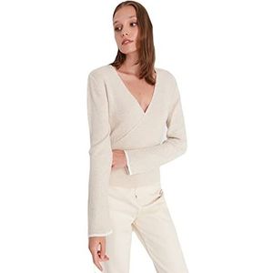Trendyol Dames TWOAW23KZ01683/Taş Sweater, steen, S, Steen, S