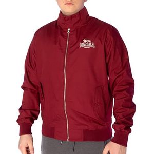 Lonsdale Harrington Slim Fit Herenjas, Cherry rood, XXL