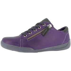Andrea Conti - Damessneakers - Paars - Leer - Uitneembare Binnenzool