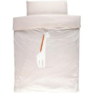 Noukie's - Dekbedovertrek Giraffe Tiga - Beige - 100 x 140 cm