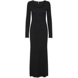 Pieces - Iris - Lange Jurk - Enkellengte - Lange Mouwen - Diepe V-hals