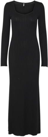 Pieces - Iris - Lange Jurk - Enkellengte - Lange Mouwen - Diepe V-hals