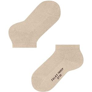 FALKE Uniseks-kind Korte sokken Family K SN Duurzaam Katoen Kort eenkleurig 1 Paar, Beige (Sand Melange 4650) nieuw - milieuvriendelijk, 27-30