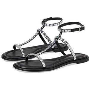 MICHAEL KORS Celia Flat Sandal, damessneakers, 42,5 EU, Zacht Roze, 42.5 EU