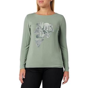 s.Oliver T-shirt voor dames met lange mouwen, groen 36, groen, 36