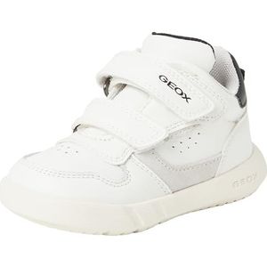 Geox Baby Jongens B Hyroo Boy E Sneaker, White Black, 23 EU