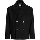 JACK & JONES Heren Jprbluasher Wool Blend Peacoat, Black, l, zwart, L