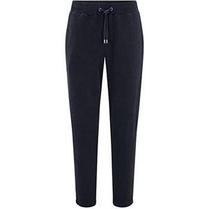 BOSS Cashmere Pants Loungewear-broek voor heren, van katoenmix met kasjmier en logo, Dark Blue406, XL