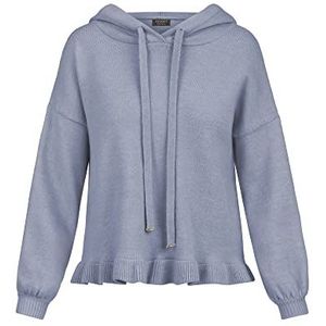 ApartFashion APART gebreide hoodie met volant zoom met capuchon, lichtblauw, normaal, lichtblauw, M