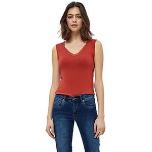 DESIRES Dames Giselle Lace Top Cami Shirt, Burnt Red, M