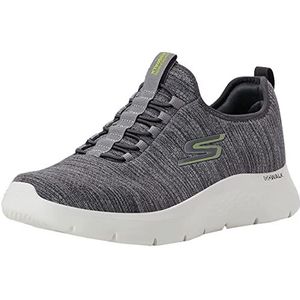 Skechers Heren 216484 Gylm Sneaker, VS, Grijs Textiel Lime Trim, 42.5 EU