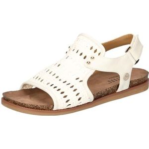 Mustang Dames 1518-805 sandalen, wit, 36 EU, wit, 36 EU