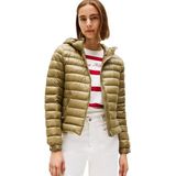 TOMMY HILFIGER - Gewatteerde Jas - Kaki - Lange Mouwen - Met Kap