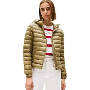 TOMMY HILFIGER - Gewatteerde Jas - Kaki - Lange Mouwen - Met Kap