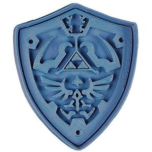 Cuticuter Wapen Hyrule The Legend of Zelda uitsteekvorm, blauw, 8 x 7 x 1,5 cm
