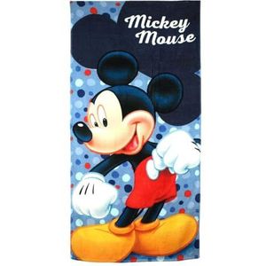 Micky handdoek, zachte en absorberende stof, Mickey Mouse-design, perfect voor strand of zwembad