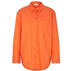TOM TAILOR Dames blouse met borstzak 1034784, 15612 - Fever Red, 36