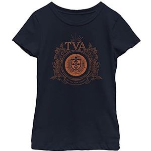 Marvel Meisjes korte mouw Classic Fit T-shirt, navy, 104 cm