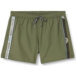 Emporio Armani Logotape Swim Boxer Militair Groen, Militair Groen