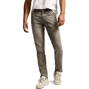 Street One MEN heren jeans broek, Beige Willekeurig wassen, 32W x 32L