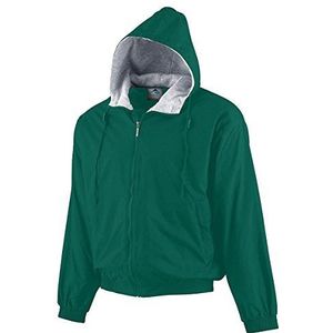 Augusta Sportswear Heren Hooded Taffeta Jas/Fleece gevoerd - groen - L