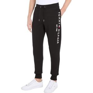 Tommy Hilfiger Heren joggingbroek Tommy Logo Sweatpants Katoen, zwart, L