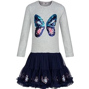 Happy Girls Jerseyjurk voor kinderen, gemengd grijs, 104 cm