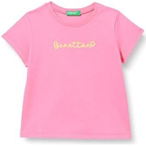 United Colors of Benetton T-shirt 3I1XG1096, fuchsia 258, 82 meisjes, fuchsia 258