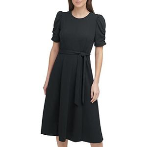 DKNY Rechte jurk, zwart/zwart, SLVR, 40 dames, Zwart/Zwart Slvr, 38