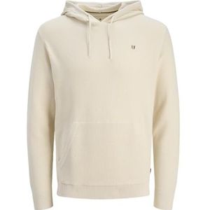 JACK & JONES Heren Jprblurony Knit Hoodie, wit (whitecap gray), XXL