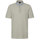 Bugatti - Poloshirt - Beige - Met Opstaande Kraag