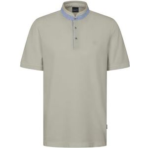 Bugatti - Poloshirt - Beige - Met Opstaande Kraag