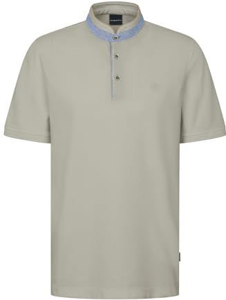 Bugatti - Poloshirt - Beige - Met Opstaande Kraag