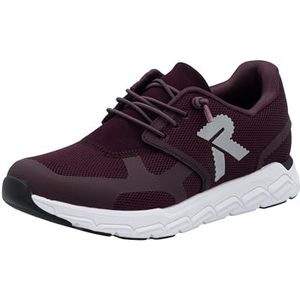 Rieker - R-Rieker Slip-on Sneakers Preston - Braamrood - Vrijetijdsschoen - Lage Schoen - Instapschoen met Elastiek