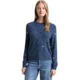 TOM TAILOR Denim Damestrui, 39192 - Blauw Zwarte Stippen En Harten, XL