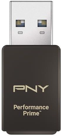 PNY - Performance Prime - USB 3.2 Gen 1 microSD Flash Memory Card Reader - Type-A - 200 MB/s Lezen - 150 MB/s Schrijven