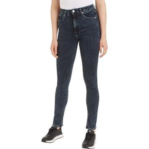 Calvin Klein Jeans Dames High Rise Skinny Broek, Denim Donker, 32W / 34L