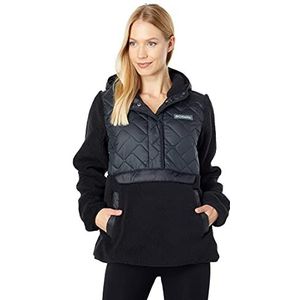 Columbia Fleece hoodie Sweet View-pullover met capuchon van fleece voor dames, zwart., XL/10XL