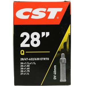 CST 071702 Fietsbinnenband, zwart, 28 x 1 1/8-1,75 inch 28/47-622/635 DV40 mm