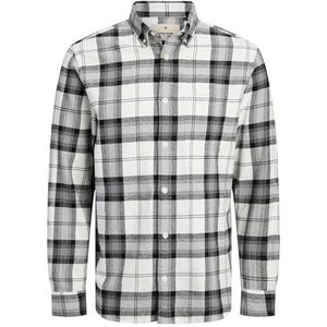 JACK & JONES - JPRBlubrook - Overhemd - Grijs - Geruit - Lange Mouw