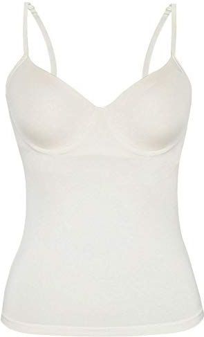 Sassa Dames BH-shirt M. Inleg voorgevormd onderhemd, wit (ivoor 00314), 70B EU, wit (ivoor 00314), 70B