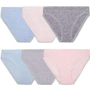 Fruit of the Loom Women's Underwear Panties (Regular & Plus Size), Bikini - Modal - 6 Pack, 8
