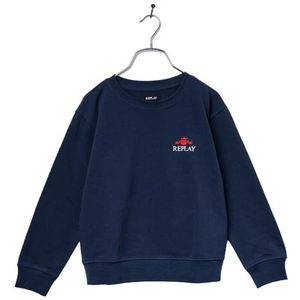 Replay Sweatshirt voor jongens, 088 Deep Blue, 10 Jaar