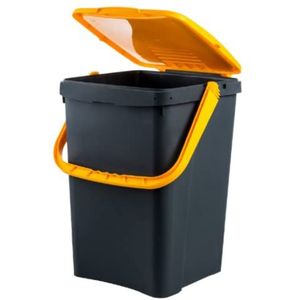 Ecoplus 50 liter afvalemmer geel - afvalscheidingsbak - sorteerbak - afvalbak