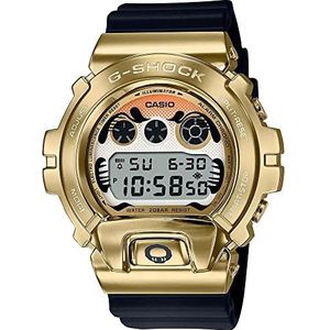 Casio Heren digitaal quartz horloge met plastic band GM-6900GDA-9ER, Zwart, riem