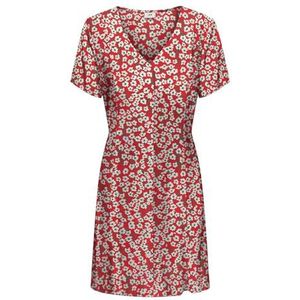 JdY Jdystarsezen Life S/S Shirtdress WVN Dia, marsrood, XL